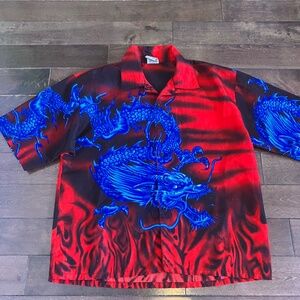 Y2K dragon shirt vintage
